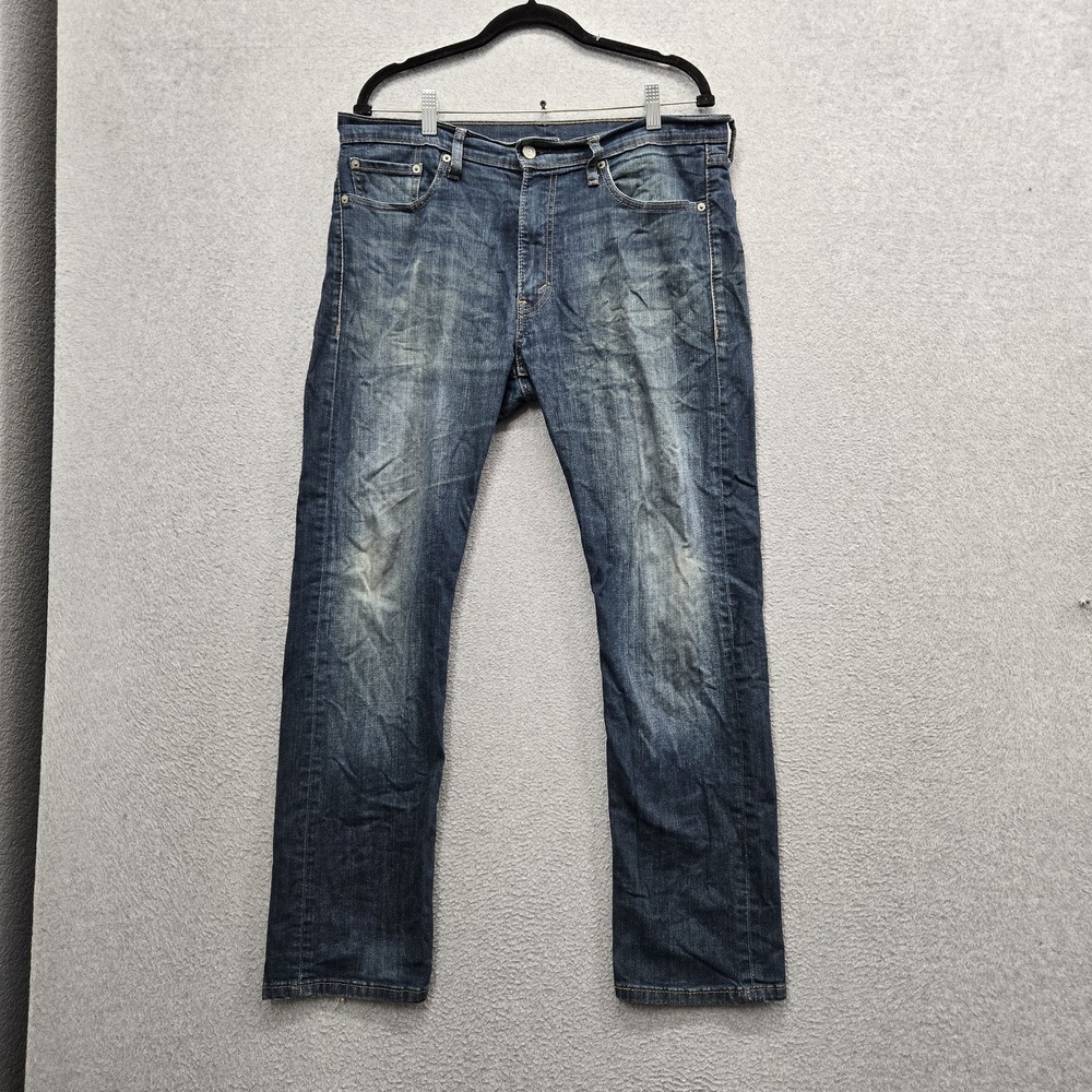 Levi's 513 Men Jeans 33X30 Blue Denim Slim Straight 29" Inseam READ